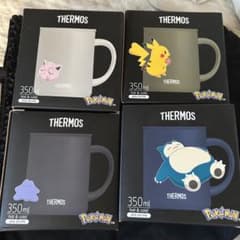 サーモス ポケモン 真空断熱マグカップ 4種セット 350ml フタ付 新品のサムネイル