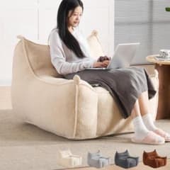 新品】圧縮完成品 一人用ふわふわソファ 耐荷重150kg ミニサイズ 