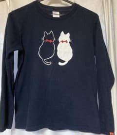 Printstar 猫イラスト 長袖カットソー 150のサムネイル