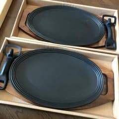 新品未使用 南部鉄器 ステーキ皿 2枚セット 南部盛栄堂のサムネイル