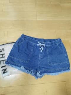 マタニティ　妊婦さん　SHEIN デニムショートパンツ 2XLのサムネイル