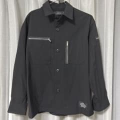 GU×UNDERCOVER ジップポケット長袖シャツ ブラックのサムネイル