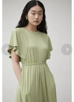 AZUL by moussy フレア袖 ロングワンピースのサムネイル