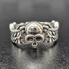 スカル ドクロ ヘルズエンジェルス ウイング リング 21号 スカル ドクロ ヘルズエンジェルス ウイング リング 21号 スカル