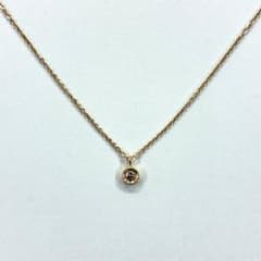 k10 nojess ノジェス　一粒ダイヤ　ネックレス0.07 ∞ NOJESS ノジェス K10 ネックレス ダイヤ 0.07ct - メルカリ
