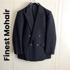 UNKWOWN Finest Mohair 紺ブレザー ダブルテーラード - メルカリ
