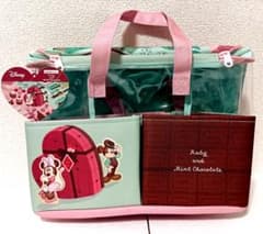 Disney ルビー＆ミントショコラ 大きなポッケ付きバスケット ミッキーミニー