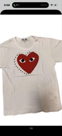 PLAY COMME des GARCONS スタッズハート Tシャツのサムネイル