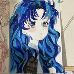 手描きイラスト オリジナル セーラームーンのサムネイル