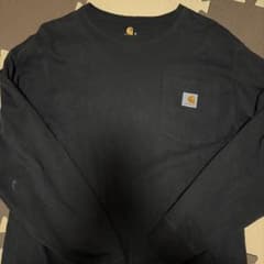 Carhartt ポケット長袖Tシャツ ブラック Sのサムネイル