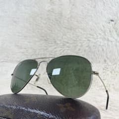 極美品　Ray-Ban　AVIATOR LARGE　RB3025　グリーンレンズ