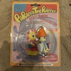 【希少】パラッパラッパー プルバックキーチェーン パラッパ＆サニー