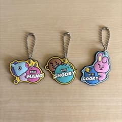 Kura Sushi BT21 Rubber Mascot Set (3 types): MANG, SHOOKY, COOKY