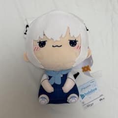 ホロライブ　プロダクション　もちぴこ　BIGぬいぐるみ　白上フブキ