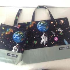 絵本袋➕靴袋セット/宇宙のサムネイル