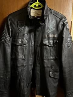 AVIREX U.S. ARMY レザーJKT B'z 稲葉浩志 松本孝弘のサムネイル