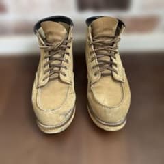 Red Wing スエード モックトゥ ブーツ ベージュのサムネイル