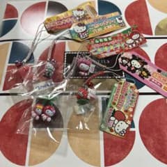 ご当地キティ 根付け ストラップ いちご さくらんぼ 他 5個まとめ売り