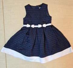 組曲　子供用ノースリーブワンピース　ネイビー　120㎝のサムネイル