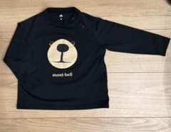 mont-bell クマの顔 Tシャツ 90cm 黒のサムネイル