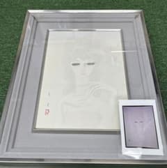 真作 東郷青児 絵画 水彩 直筆 額縁 鑑定書 真作 東郷青児 絵画 水彩 直筆 額縁 鑑定書 - メルカリ