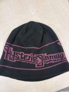 Hysteric Glamour 니트 모자 블랙 / 핑크 프리