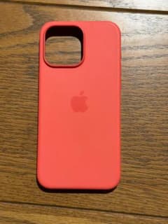 【中古】iPhone 15 pro max用シリコンケース オレンジ系のサムネイル