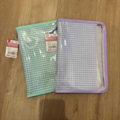 【品薄】DAISO/ギンガムチェック6リングファイルケースのサムネイル