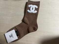 CHANEL ノベルティ ソックス ブラウンのサムネイル