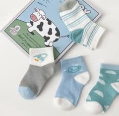キッズ 靴下 3歳から5歳 4足セットのサムネイル