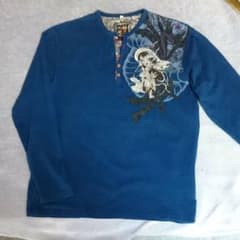 刺繍和柄ロングTシャツのサムネイル