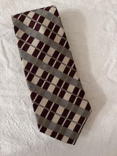 【美品】Boston & Gallery ネクタイ チェック柄 シルク100%のサムネイル