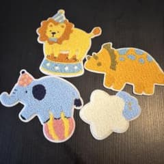 パイルワッペン 4種セット アイロン接着のサムネイル