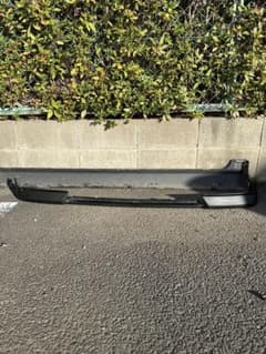 ラパンSSHE21S フロントリップスポイラーとサイドステップ左右ヒビ複数