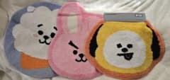 BTS BT21 캐릭터 러그 매트 3장 세트 +BTS 담요