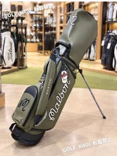 マルボンゴルフ スタンド式キャディーバッグ Malbon Golf カーキ