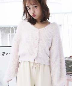 NICE CLAUP うさぎ女子ニットカーディガンのサムネイル