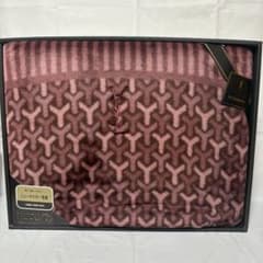 イヴ・サンローラン　アクリルニューマイヤー毛布　総柄　家庭で洗える毛布 m33783554440_1.jpg?1734313063