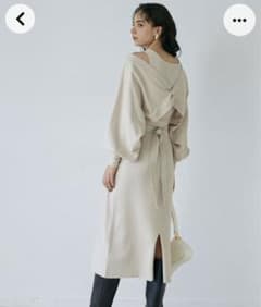 【ラグナムーン】バックツイストレイヤードニットワンピースのサムネイル