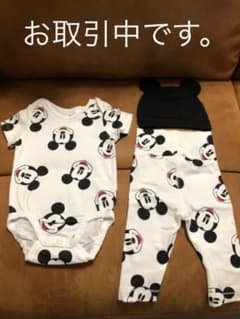 H&M ロンパース　68 ミッキーセット　美品のサムネイル
