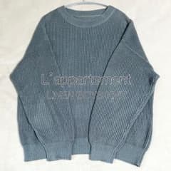 美品 アパルトモン ドゥーズィエムクラス リネンボーイズニット ブルー 美品！アパルトモン LINEN BOYS KNIT リネン ボーイズ ニット - メルカリ