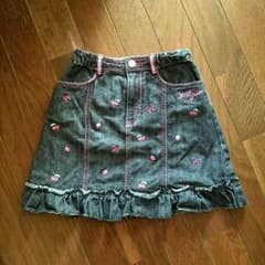130㎝♪メゾピアノ♪デニムスカート♪のサムネイル