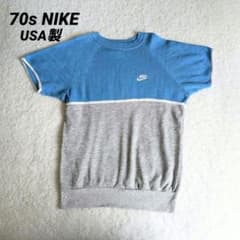 70s NIKE 紺タグ スウェットトレーナー 半袖 古着 USA製 - メルカリ