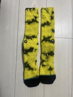 STANCE イエロー ブラック タイダイ ソックスのサムネイル