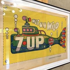 1971年　セブンアップ　アドバタイジング　ポスター　ピーターマックス　アメトイ 1971年 セブンアップ アドバタイジング ポスター ピーターマックス