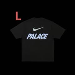 トップス PALACE NIKE FONT SWOOSH T-SHIRT BLACK PALACE - PALACE × Nike Font Swoosh T Shirt Blackの通販 by Tシャツ