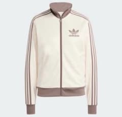 セール中！！ adidas ジップアップジャケット クリーム/ブラウン