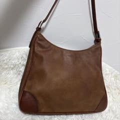 PICARD Leather Shoulder Bag, Brown, Genuine Leather, Vintage