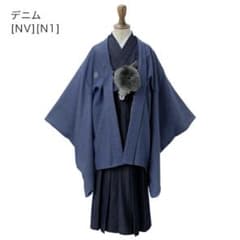 BOYSデニム羽織付き袴（ネイビー）130-140のサムネイル