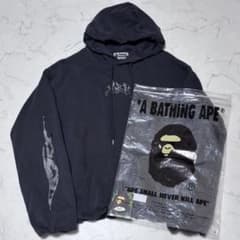 A BATHING APE FLAME PULLOVER HOODIE XL